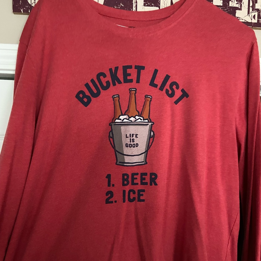 Life is good “Beer” long sleeve t-shirt